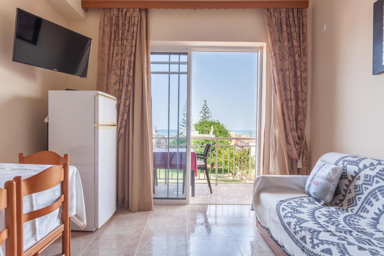 Christine Seaside Apartments In Chania ستالوس المظهر الخارجي الصورة